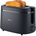 Philips Тостер Essentials Collection 650Вт, пластик, темно-сірий Philips Тостер Essentials Collection 650Вт, пластик, темно-сірий