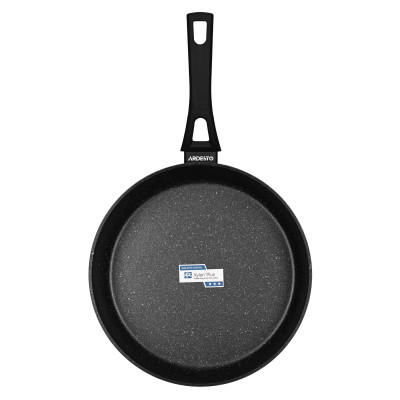 ARDESTO Сковорода глибока з кришкою Gemini Livorno, 28см, алюміній, чорний ARDESTO Сковорода глибока з кришкою Gemini Livorno, 28см, алюміній, чорний