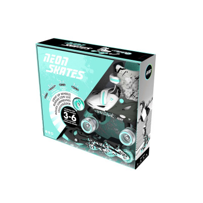 Роликові ковзани Neon Combo, розмір 30-33, сірий