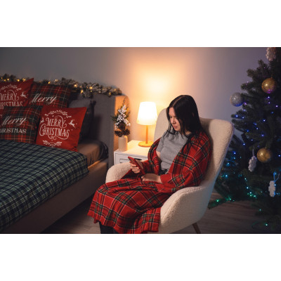 Плед ARDESTO Fleece 130x160см, 100% поліестер, клітинка, червоний Плед ARDESTO Fleece 130x160см, 100% поліестер, клітинка, червоний