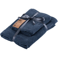 Набір рушників махрових ARDESTO Lotus, 50х90см, 70х140см, 2шт, 100% бавовна, синій Набір рушників махрових ARDESTO Lotus, 50х90см, 70х140см, 2шт, 100% бавовна, синій