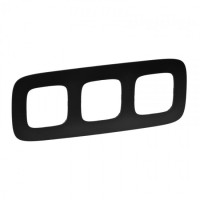 Рамка 3 пости Legrand Valena ALLURE, матовий чорний
