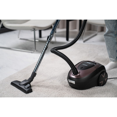 Пилосос Ardesto мішковий, 800Вт, мішок- 2.5л, HEPA, чорно-бронзовий