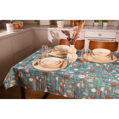 Скатертина ARDESTO Cookery 140х180см, 90% поліестер, 10% бавовна