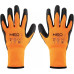 Neo Tools Рукавички робочі, латексне покриття, поліестер, р.8, помаранчево чорні