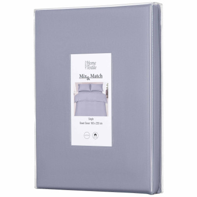 Підковдра ARDESTO Mix&Match, 160х220см, 100% бавовна, сатин, сірий