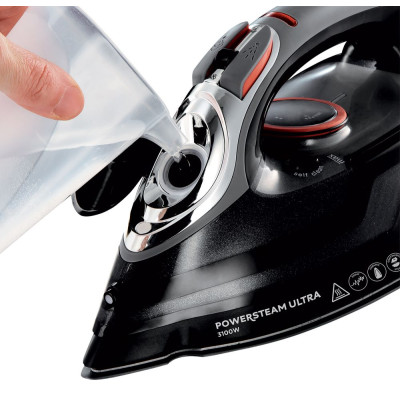 Праска Russell Hobbs Power Steam Ultra, 3100Вт, 350мл, паровий удар -210гр, постійна пара - 45гр, керам. підошва, сірий Праска Russell Hobbs Power Steam Ultra, 3100Вт, 350мл, паровий удар -210гр, постійна пара - 45гр, керам. підошва, сірий