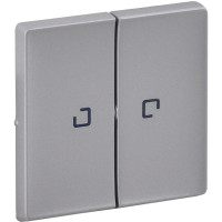 Клавіша 2-клавішного вимикача з підсвічуванням Legrand Valena LIFE, IN*MATIC, алюміній