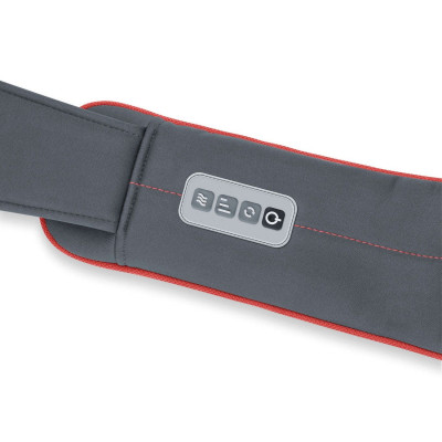 Масажний пояс Beurer для шиї, спини, ніг, від мережі, 3 режима, підігрів, сіро-червоний Масажний пояс Beurer для шиї, спини, ніг, від мережі, 3 режима, підігрів, сіро-червоний