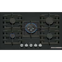 Варильна поверхня Bosch газова на склі, 75см, чавун, чорний