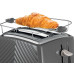 Тостер Russell Hobbs GrooWe 2 Slice 850Вт, підігрів, розморожування, пластик, сірий