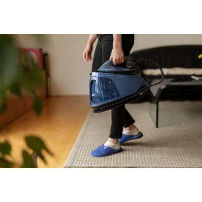 Праска-парогенератор Gorenje, 3000Вт, 1500мл, паровий удар -160гр, дисплей, керам. підошва, синій