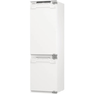 Холодильник Gorenje вбудований з нижн. мороз., 177x69x55см, 2 двері,252(76)л, А+, NF+, Зона св-ті, Диспл, Wi-Fi, Біли