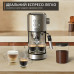 Кавоварка Krups ріжкова Virtuoso+ Tamping System 1л, мелена, ручний капучинатор, 15 бар, сірий