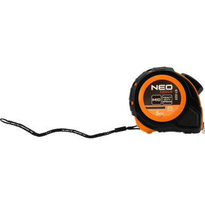 Neo Tools Рулетка, 5мx25мм, з фіксатором змотування Neo Tools Рулетка, 5мx25мм, з фіксатором змотування