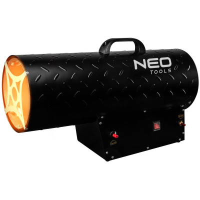 Тепловая пушка газовая Neo Tools, 50кВт, 500м2, 1000м3/ч, черный, 7.5кг