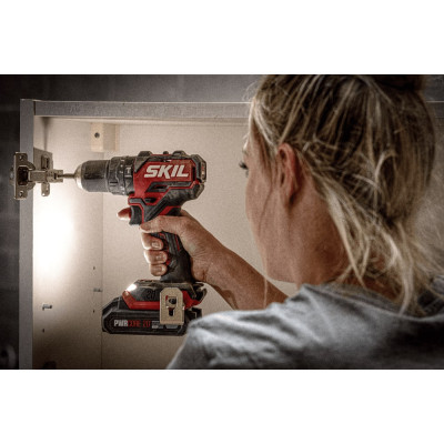 Шурупокрут-дриль ударний акумуляторний SKIL 3075 CA Compact 20В 1х2.5А·год 60Нм 500·180об/хв 0.9кг