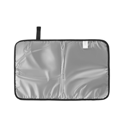 Сумка Nuvita MyMia ручки шкіра, килимок, ремені для коляски, синьо-сірий