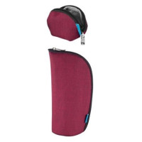 Набір Nuvita MyMia термос для пляшки, чохол для пустушки, бордовий