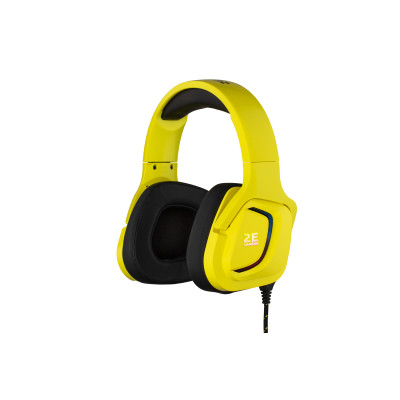Гарнитура игровая 2E GAMING HG340, 7.1, USB-A, RGB, 2м, желтый (2E-HG340YW-7.1)