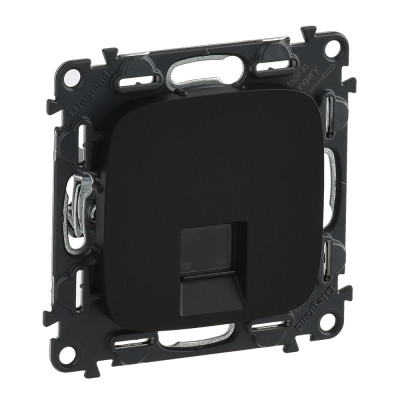 Розетка RJ45 Кат.5е UTP, Legrand Valena Allure, антрацит