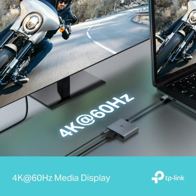 Хаб USB TP-LINK  UH3020C USB-C > 1xUSB3.0/1xUSBC (PD 100W)/1xHDMI