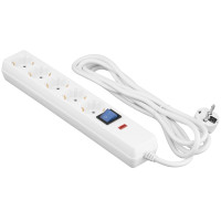 Подовжувач-фільтр мережевий 2E 5xТип F, 3x1.5мм кв, 16A, із захистом від стрибків напруги, 3м, білий Подовжувач-фільтр мережевий 2E 5xТип F, 3x1.5мм кв, 16A, із захистом від стрибків напруги, 3м, білий