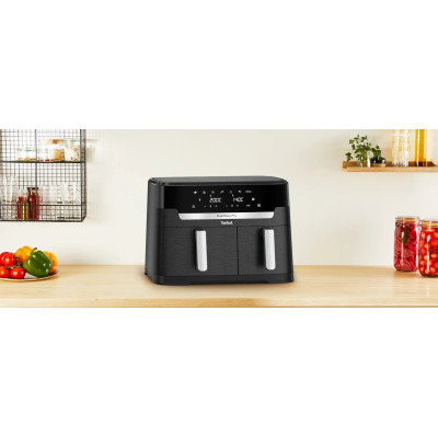Tefal Мультипіч Dual Easy Fry XXL, 2700Вт, чаша-6.5+4.5л, сенсорне керув., 2 чаши, гриль, пластик, чорний