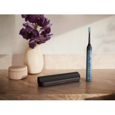 Щітка зубна електр. Philips, Sonicare DiamondClean 9000 Series, 62т. колив/хв, насадок-1, футляр, Bluetooth, чорний Щітка зубна електр. Philips, Sonicare DiamondClean 9000 Series, 62т. колив/хв, насадок-1, футляр, Bluetooth, чорний
