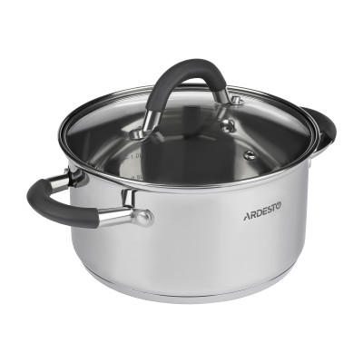 Набір посуду ARDESTO Gemini Salerno, 6 предметів, нержавіюча сталь, силікон Набір посуду ARDESTO Gemini Salerno, 6 предметів, нержавіюча сталь, силікон