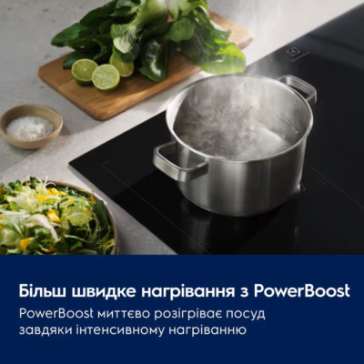 Варильна поверхня Electrolux індукційна, 60см, розширена зона, Hob2Hood, чорний Варильна поверхня Electrolux індукційна, 60см, розширена зона, Hob2Hood, чорний