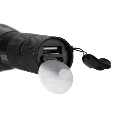 Ліхтар ручний акумуляторний 2E FLBL1812BI Micro-USB 1200мА·год 1200лм 10Вт 4 режими освітлення функція Power Bank IPX4 0.1кг