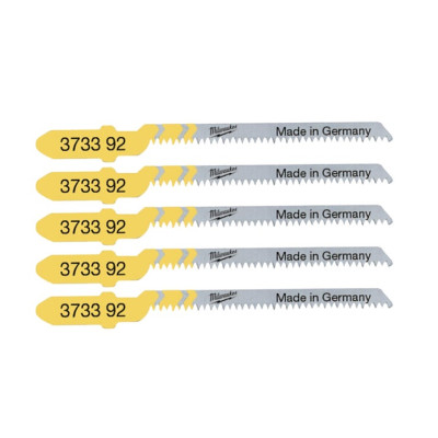 Полотно пиляльне для електролобзика Milwaukee T101AO по дереву, крок зуба 1.35ммх50мм, 5шт Полотно пиляльне для електролобзика Milwaukee T101AO по дереву, крок зуба 1.35ммх50мм, 5шт