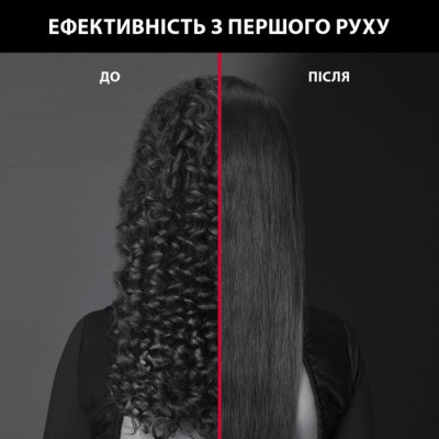 Випрямляч Rowenta x Karl Lagerfeld K/Pro Stylist Straightener, темп.режимів-8, 140-210С, дисплей, іонізація, кераміка, чорний