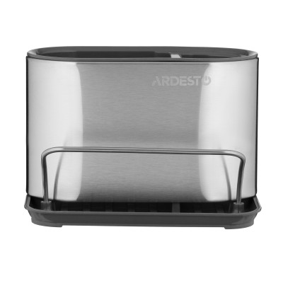 Органайзер для кухні ARDESTO Minimalism, 18x12.3x13см, пластик, сталь, сірий темний Органайзер для кухні ARDESTO Minimalism, 18x12.3x13см, пластик, сталь, сірий темний