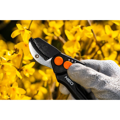 Секатор контактний Neo Tools, d різу 15мм, 185мм, 169г Секатор контактний Neo Tools, d різу 15мм, 185мм, 169г
