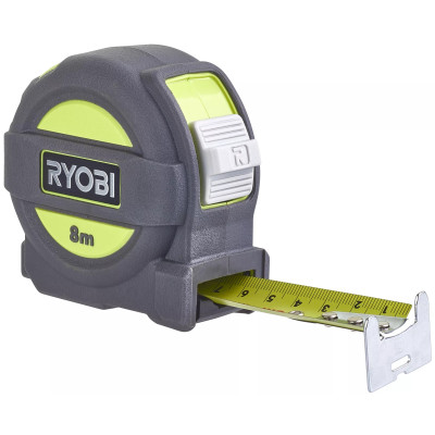 Ryobi Рулетка RTM8M, 8м х 25мм Ryobi Рулетка RTM8M, 8м х 25мм