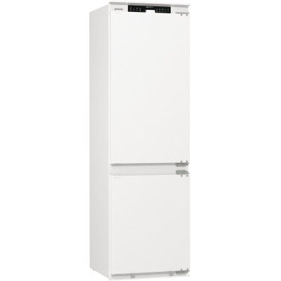 Холодильник Gorenje вбудований з нижн. мороз., 177x69x55см, 2 двері,252(76)л, А+, NF+, Зона св-ті, Диспл, Wi-Fi, Біли