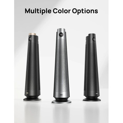 Тепловентилятор Dreo, 25м2, 2000Вт, электронное управление, керамический нагревательный элемент, пульт ДУ, 8 скорости , серебристый Тепловентилятор Dreo, 25м2, 2000Вт, электронное управление, керамический нагревательный элемент, пульт ДУ, 8 скорости , серебристый