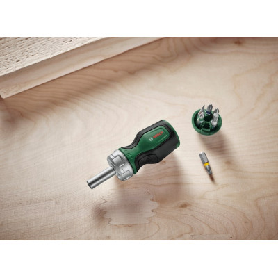 Викрутка Bosch з тріскачкою, 6 насадок