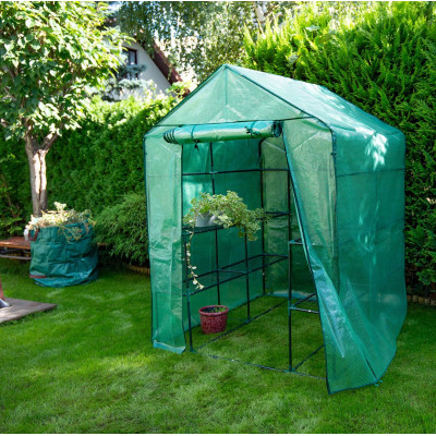 Парник складной Neo Tools 195х143х143, 4 полки, ПЭ пленка 135г, зеленый Парник складной Neo Tools 195х143х143, 4 полки, ПЭ пленка 135г, зеленый