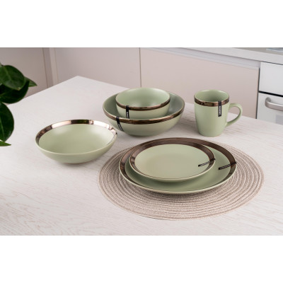 ARDESTO Салатник Liguria, 22 см, Green bay, кераміка ARDESTO Салатник Liguria, 22 см, Green bay, кераміка