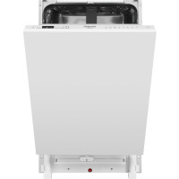 Посудомийна машина Hotpoint вбудована, 10компл., A++, 45см, дисплей, 3й кошик, білий
