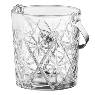 Відро для льоду зі щипцями ARDESTO Alba 980мл, скло, прозорий