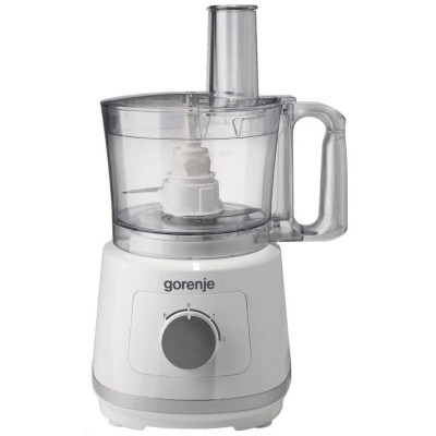 Кухонная машина Gorenje 800Вт, чаша-пластик, корпус-металл/пластик, насадок-5, белый (SB801W)