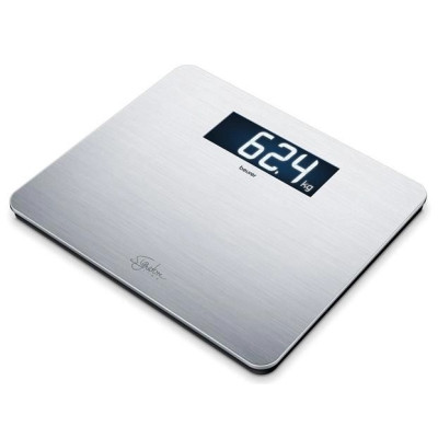 Ваги Beurer підлогові, 200кг, товщина 8мм, аnti-fingerprint, AAAx3 в комплекті, скло/сталь, сірий Ваги Beurer підлогові, 200кг, товщина 8мм, аnti-fingerprint, AAAx3 в комплекті, скло/сталь, сірий