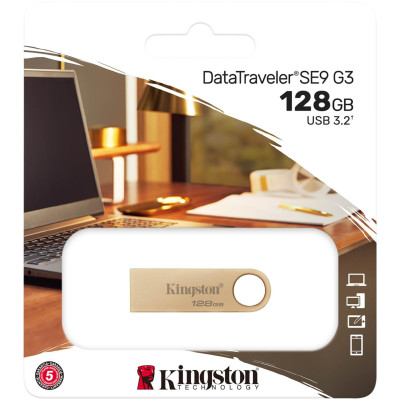 Kingston Накопичувач 128GB USB 3.2 Type-A Gen1 DT SE9 G3 Kingston Накопичувач 128GB USB 3.2 Type-A Gen1 DT SE9 G3