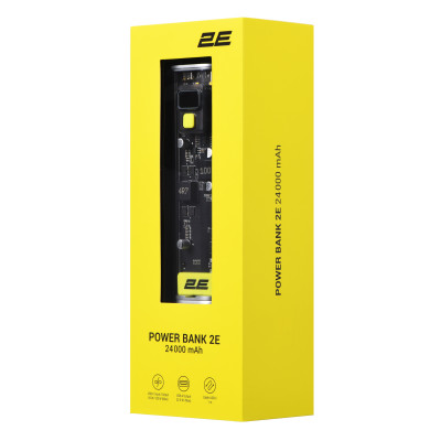 Аккумулятор портативный литий-ионный Power Bank 2E Сrystal 24000мА·ч, 100Вт 2E-PB7200PD