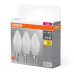 Osram Набір ламп 3шт LED E14 4.9Вт 2700К 470Лм B40