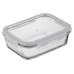 Контейнер для зберігання харчових продуктів ARDESTO Gemini 1.06л, боросилікатне скло, пластик, прямокутний, прозорий